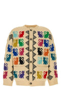 Valentino Animal Patterned Button-Up Cardigan