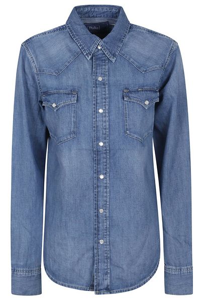 Polo Ralph Lauren Long-Sleeved Button-Up Denim Shirt