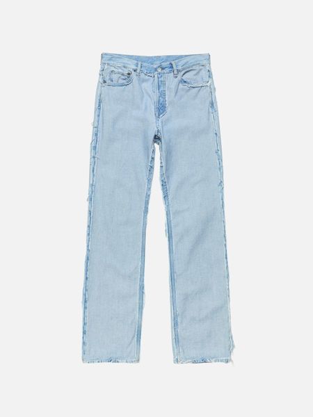 Acne Studios Frayed Low-Rise Straight Jeans