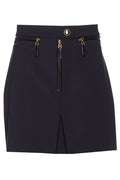 Elisabetta Franchi Zipped Double Layer Crêpe Skirt