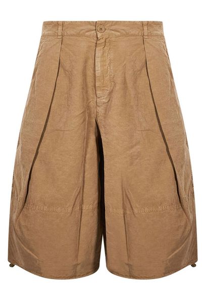 YMC Wide-Leg Pleated-Detail Shorts