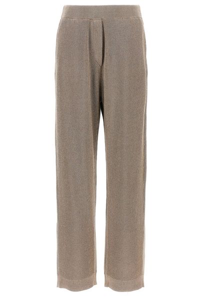 Brunello Cucinelli High Waisted Wide-Leg Pants