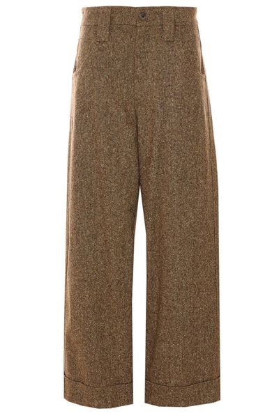 Brunello Cucinelli Donegal Baggy Five-Pocket Trousers