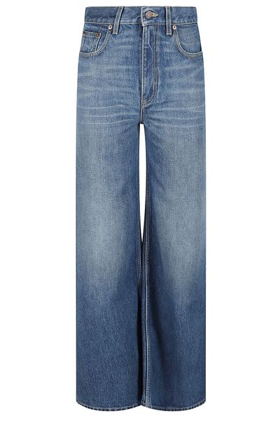 Chloé Logo Patch Straight-Leg Jeans