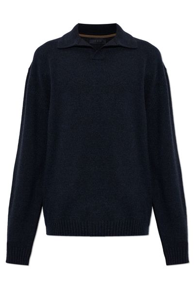 Sease Cashmere Polo Knitted Top