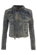 Diesel De Saphix Cropped Denim Jacket
