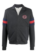 Gucci Stripe Printed Logo Patch Sweatshirt