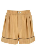 Saint Laurent Pleated Pajama Shorts