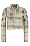 Burberry Checked Buttoned Long-Sleeved Jacket