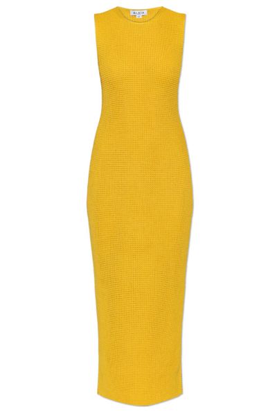 Alaïa Ribbed Sleeveless Knitted Dress