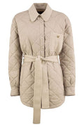 Fabiana Filippi Quilted Belted Overshirt Jacket