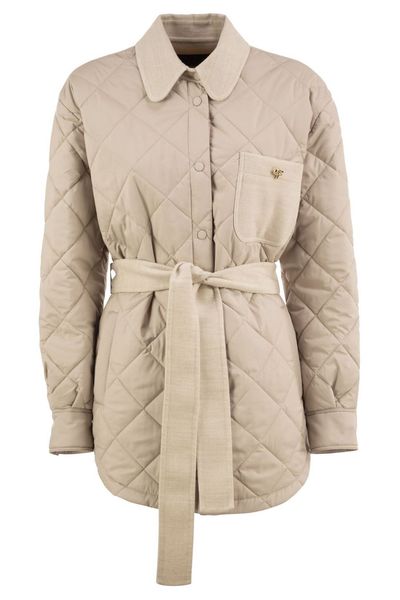 Fabiana Filippi Quilted Belted Overshirt Jacket