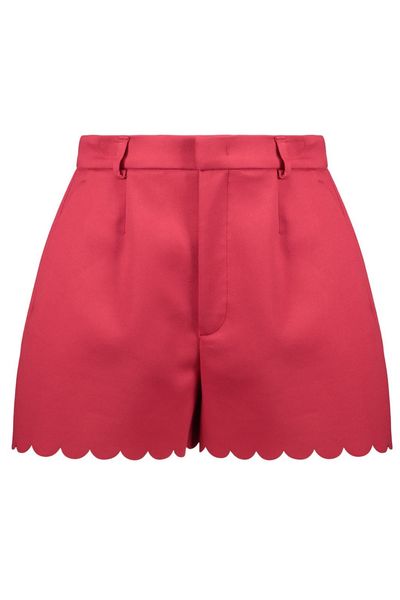 RED Valentino Scalloped Hem Shorts