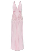 Versace V-Neck Draped Dress