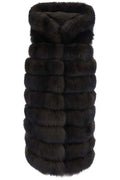 Suprema Quilted Long Fur Gilet
