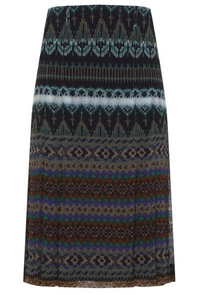 Dries Van Noten Sianora Patterned Midi Skirt