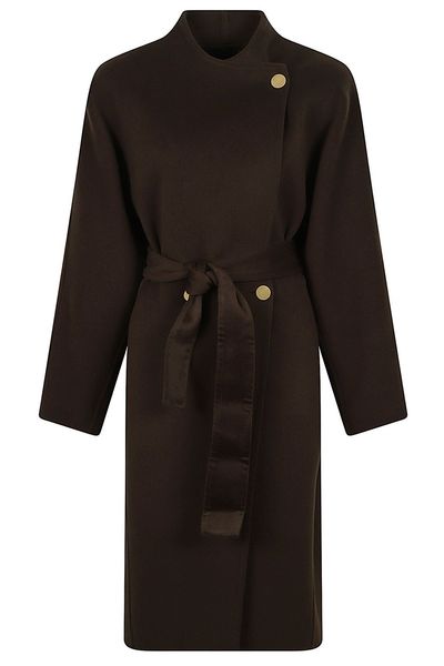 Alberta Ferretti Buttoned Belted Coat