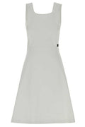 Miu Miu Pinafore-Style Sleeveless Midi Dress