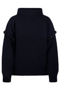 Max Mara Gene Embellished High Neck Jumper