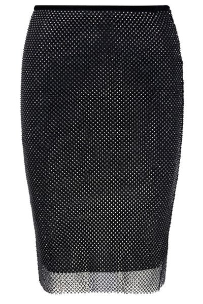 Sportmax Embellished A-Line Midi Skirt