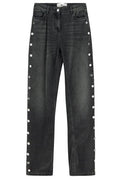 Elisabetta Franchi Buttoned Straight Jeans