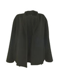 Giorgio Armani Curved Hem Open Front Cape