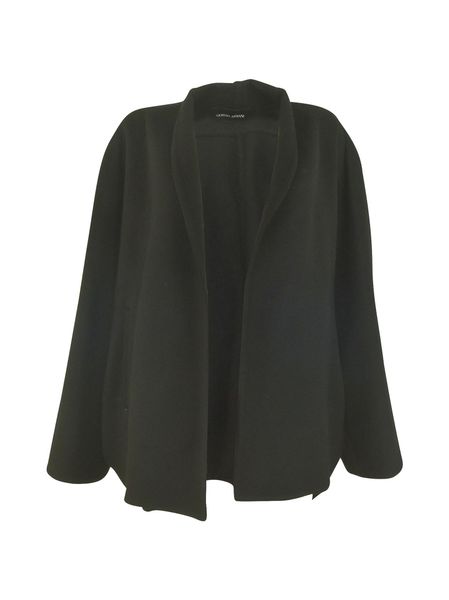 Giorgio Armani Curved Hem Open Front Cape