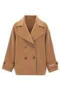 Marella Deserto Cropped Double-Breasted Coat