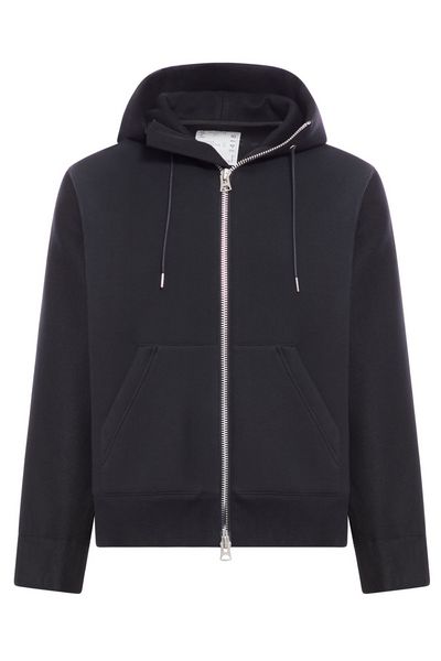 Sacai Drawstring Zip-Up Hoodie