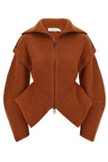 Zimmermann Valiant Peplum Zip Cardigan