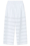 Alaïa Sheer Panel Wide-Leg Pants