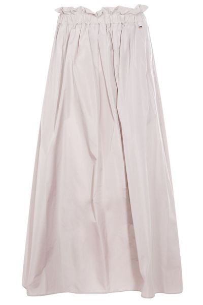Herno Elasticated Waistband Taffeta Maxi Skirt