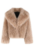 Blancha Shawl-Collar Fur Coat