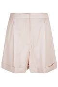 Alexander McQueen High-Waist Pleated-Detail Shorts