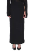 Totême Side Slit Slim Fit Midi Skirt