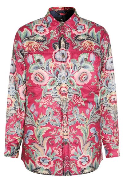 Etro Floral-Printed Long-Sleeved Coat