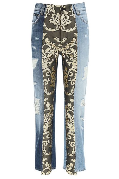Dolce & Gabbana Patchwork Distressed Jeans