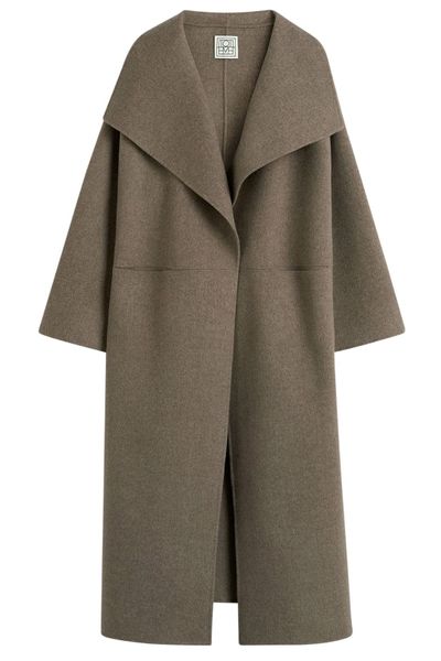 Totême Collared Open-Front Coat