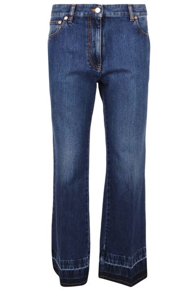 Valentino Button Detailed Flared Jeans