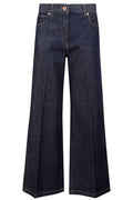 Aspesi Logo Patch Wide Leg Jeans