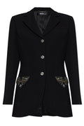 Versace Embellished Single-Breasted Blazer