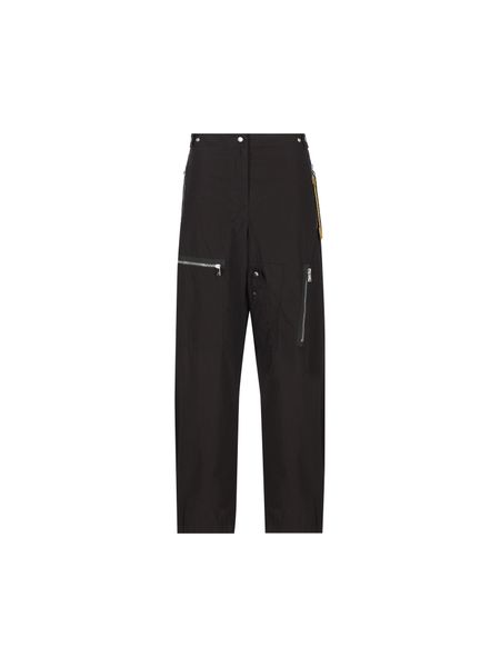 Fendi Barrel-Leg Zip-Detailed Trousers