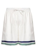 Casablanca Hotel Emblem Printed Shorts