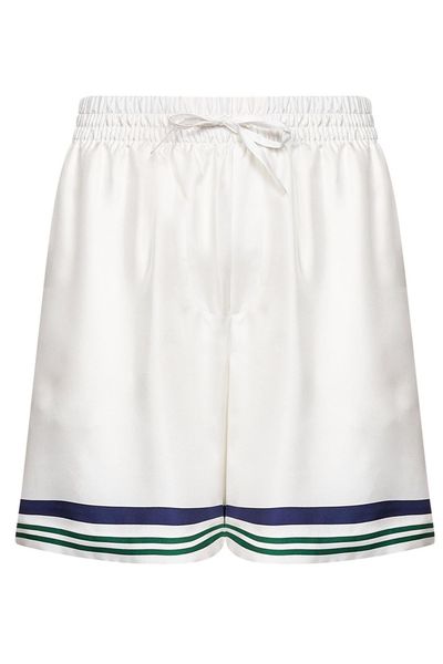 Casablanca Hotel Emblem Printed Shorts