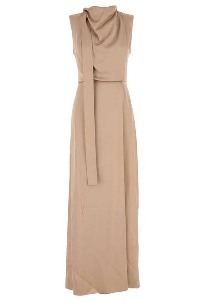 Fendi Tied-Bow Sleeveless Maxi Dress