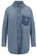 Miu Miu Button-Up Denim Shirt