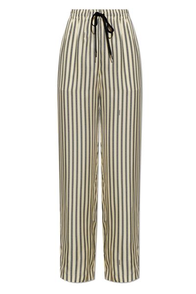 Versace Meandros Print Wide-Leg Pants