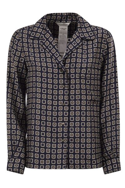 Max Mara Disco All-Over Printed Button-Up Shirt