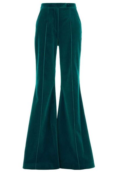 Costarellos Velvet Flared Pants