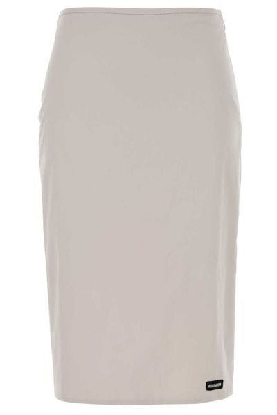 Miu Miu Stretch Poplin Pencil Skirt